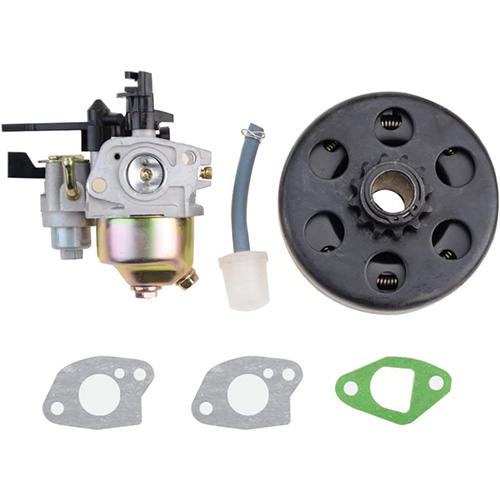 Carburetor with Centrifugal Clutch 12 T Replacement for Harbor Freight Predator 212cc 6.5hp OHV Engine Go Kart Cart Carb