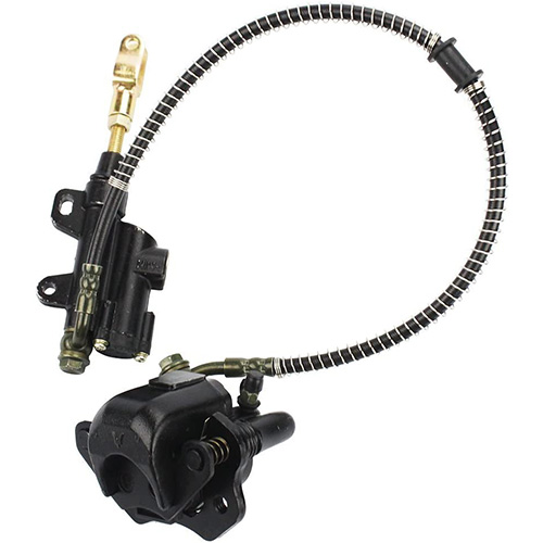 Rear Brake Master Cylinder Caliper Assembly for 50cc 70cc 90cc 110cc 125cc Chinese ATV Quad Scooter