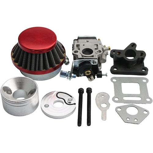 15mm Carburetor Rebuild Kit with Air Filter for 2 Stroke 43cc 47cc 49cc Standup Gas Scooter Mini ATV Quad Pocket Bike Racing Motorcycle