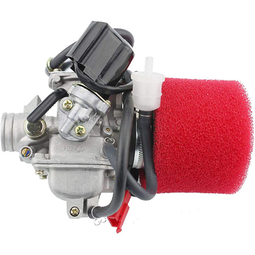 PD24J Carburetor with Air Filter for GY6 125cc 150cc 152QMI 157QMJ Engine Based ATV Scooter Go Kart
