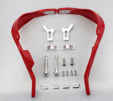 Red 22mm 7/8\" Handlebar Hand Guards Protect For Honda Yamaha ATV Dirt Bike KTM