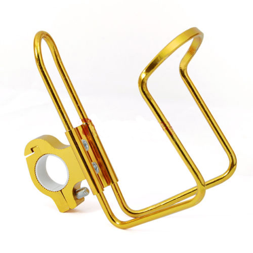 For Motorcycle Bike ATV Alloy Cup Drink Bottle Holder 7/8\" Handle Bars Golden