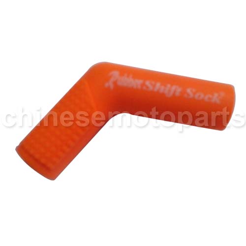 Orange Universal Motorcycle Rubber Shifter Sock Boot Shoe Protector Shift Cover