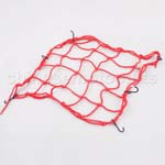15" x 15" Elasticated Bungee Luggage Cargo Net with Hooks Hold Down for Motorcycles Motorbike AT
