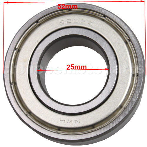 6205 sealed Ball wheel Bearing 25mm x 52mm x 15mm