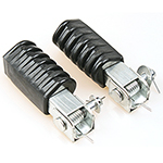 Foot Pegs Footrest Aluminum Black Rubbe Anti Vibration Footpegs Male Mount Pegs for Harley David
