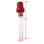 Red Gas Cap Vent Breather Hose Crystal Tube 50 70 110 125 140CC Dirt Bike