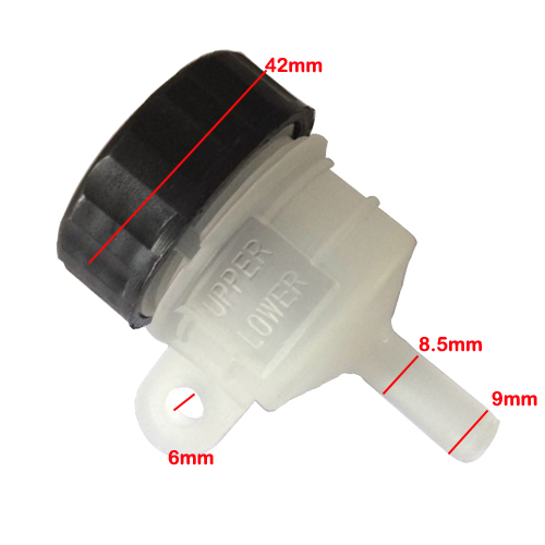 Plastic Universal Rear Brake Fluid Reservoir Oil Cup Fit for Honda Yamaha Kawasaki KTM