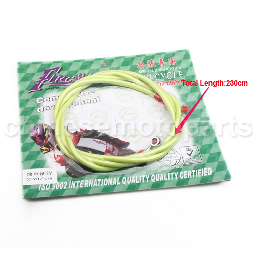 Yellow High Performance Oil Line Brake Hose for Universal Motorcycle