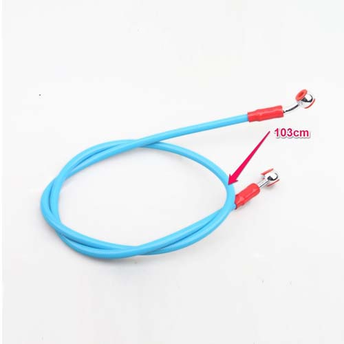 Blue High Performance Oil Line Brake Hose fit Universal Motorcycle