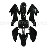 BLACK PLASTIC FENDER KIT FOR HONDA CRF XR XR50 CRF50 CLONE 125CC PIT DIRT BIKE