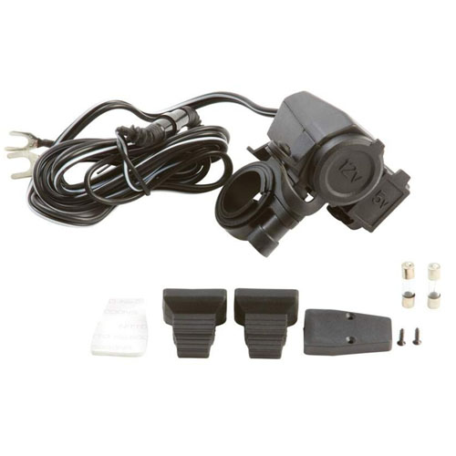 Weatherproof Motorcycle USB Cell phone GPS Cigarette Lighter Charger For Harley
