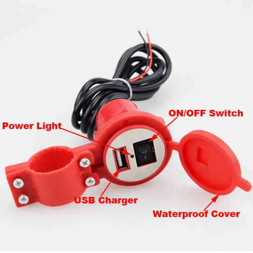 Waterproof 12V To 5V 1.5A Motorcycle Phone GPS USB Charger Power Adapter Trendy