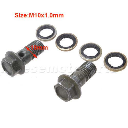 10mm Bolt Set of Disk Brake Assembly for 50cc-250cc ATV, Dirt Bike, Go Kart, Pocket Bike & Scoot