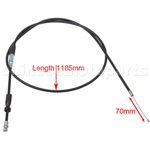46.65" Throttle Cable with Shifter for 150cc-200cc Air-cooled ATV