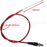 33.27" Throttle Cable with Laser Tube for 50cc-125cc Dirt Bike