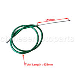 828mm Green Throttle Cable for 2-stroke 47cc-49cc Pocket Bike