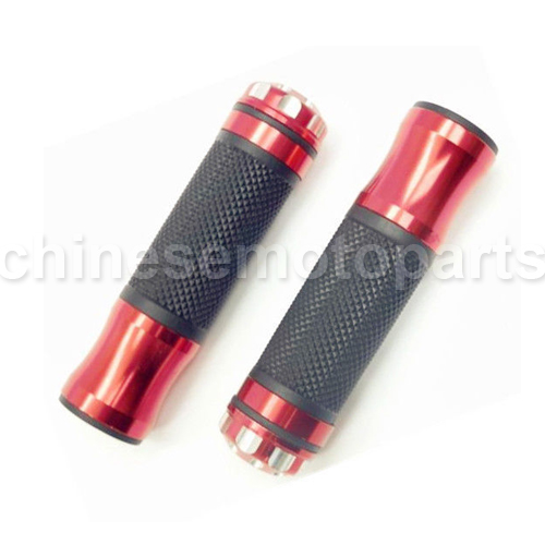 Red 7/8\" Handlebar Hand Grips For SUZUKI DRZ 125 350 400 DR200 LTZ400 RM125 250