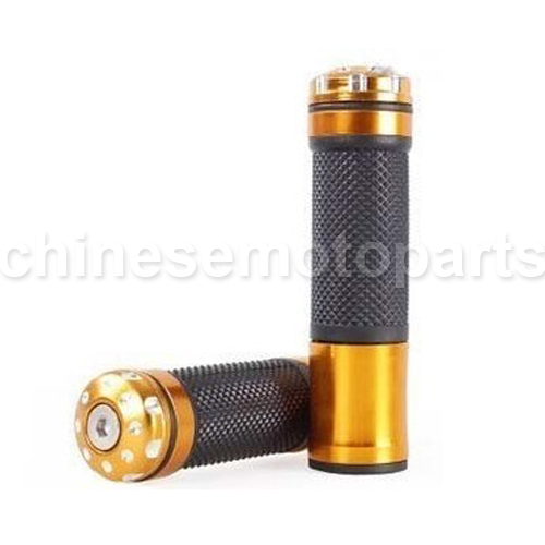 7/8\" Golden&Silver Motorcycle Handlebar Rubber Hand Grip for Aprilia Honda Suzuki