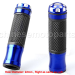 7/8" 22mm L-Blue Handlebar Hand Grips for ATV