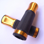 Handlebar Hand Grips F Yamaha GSX GSXR RM DR YZF FZR PW TW Kawasaki Gold 7/8"