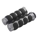 Chrome Motorcycle Handlebar Hand Grips