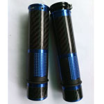 New 7/8" Carbon Fiber Handlebar Hand Grips For HONDA YAMAHA KAWASAKI SUZUKI