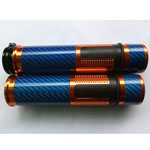 NEW Universal 22mm 7/8" Carbon Fiber Handlebar Hand Grips & Bar Ends