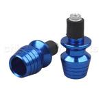 BLUE Bar End Plugs for HONDA CBR RR KAWASAKI ZZR ZX6R ZX636 SUZUKI GSXR