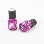 Purple Suzuki Universal Edge Bar Ends GSXR 600 750 1000 7/8th inch Plug