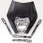 Universal 12V 35W Motorcycle Supermoto Halogen Headlight Indicator Fairing Lampshade