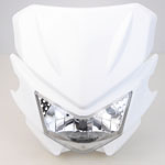 WHITE Universale Fari Faro StreetFighter Per KX125 KX250 KXF250 KXF450 KLX200 KLX250 KLX450 KX65