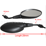 8mm Clockwise Universal Scooter Rear view Mirrors For Moped ATV 8 Vespa GY6 TNG