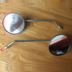Round Small Plating Rearview Mirror for 50cc-250cc ATV, Dirt Bike