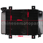 Small Radiator for 200cc-250cc Water-cooled ATV, Dirt Bike & Go Kart