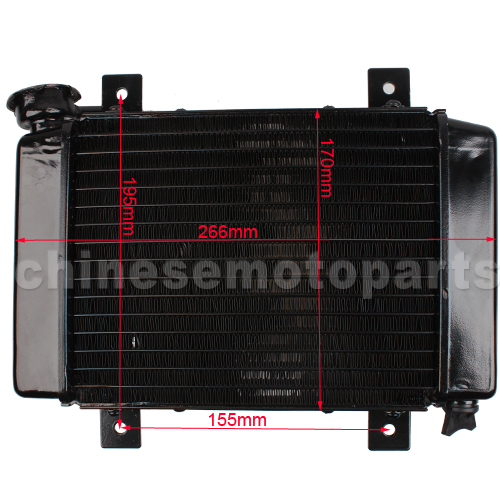 Small Radiator for 200cc-250cc Water-cooled ATV, Dirt Bike & Go Kart