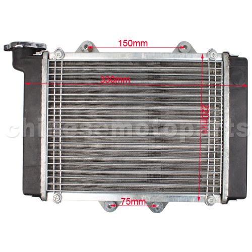 Medium Radiator for 200cc-250cc water-cooled ATV, Dirt Bike & Go Kart