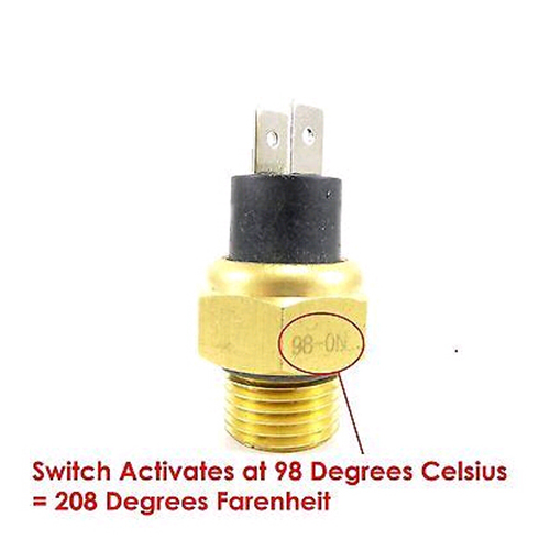 Water Temperature Sensor-98c/208f- Fan Switch 150cc-250cc Engines