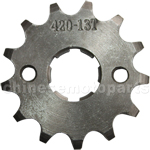 420 13-Tooth 20mm Engine Sprocket for 50cc-125cc ATV, Dirt Bike