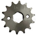 420 14-Tooth 20mm Engine Sprocket for 50cc-125cc ATV, Dirt Bike