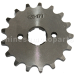 420 17-Tooth 20mm Engine Sprocket for 50cc-125cc ATV, Dirt Bike