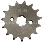 428 15-Tooth 17mm Engine Sprocket for 50cc-250cc ATV, Dirt Bike