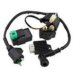 CDI Box Ignition Coil Solenoid Relay Voltage Regulator for 50cc 70cc 90cc 110cc 125cc ATV Dirt