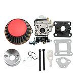 15mm Carburetor Rebuild Kit with Air Filter for 2 Stroke 43cc 47cc 49cc Standup Gas Scooter Mini ATV Quad Pocket Bike Racing Motorcycle