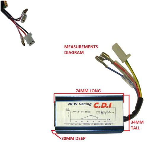 Moped High Performance CDI Box 2 Stroke Unit Ignition 50 70 90 110 125 CC