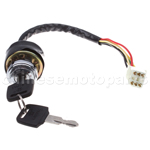 6 Wire Ignition Key Switch for Taotao Roketa Sunl Honda Kazuma Baja Pocket Mini Bike