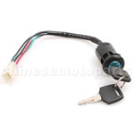 4Pin Ignition Key Switch Set for Chinese Made 50cc 70cc 90cc 110cc 125cc ATV Dirt Bike Pocket Bi