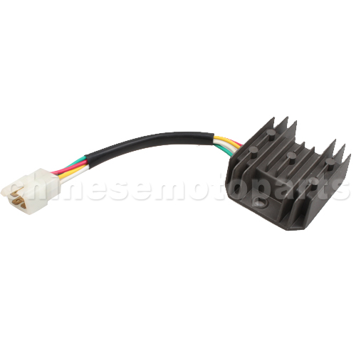 4-wire Voltage Regulator for GY6 150cc & CG 125cc-250cc ATV, Dirt Bike, Go Kart, Moped & Scooter