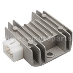 4-pin Silver Gray Voltage Regulator for CG 125cc-250cc ATV, Dirt Bike & Go Kart 4-pin Silver Gray Voltage Regulator for CG 125cc-250cc ATV, Dirt Bike & Go Kart