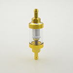 95mm*7mm Gold Motorcycle CNC Universal Transparent Gas Fuel Filters motocross ATV Quad